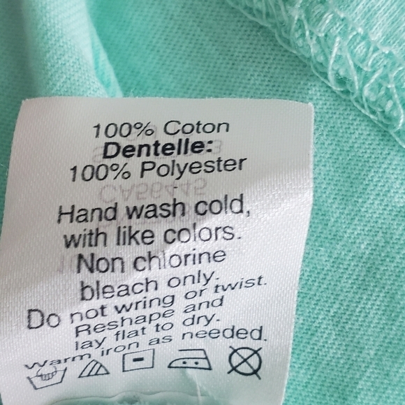 Bundle Only: J. CREW MINT GREEN LACE PANEL 100% COTTON TANK‎ TOP SIZE XS P - Picture 8 of 12